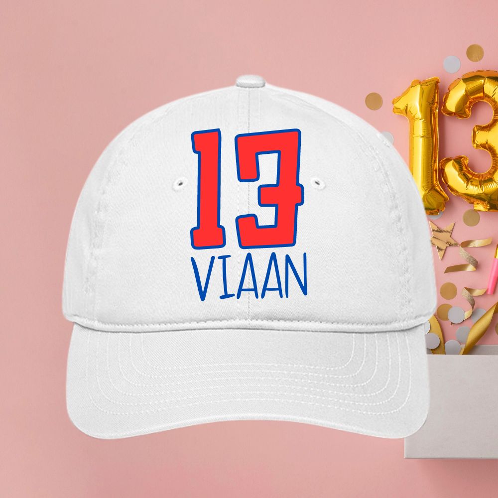 Personalized Cap for 13th Birthday Celebration - T Bhai