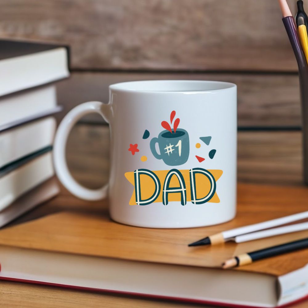 Number 1 Dad White Coffee Mug - T Bhai
