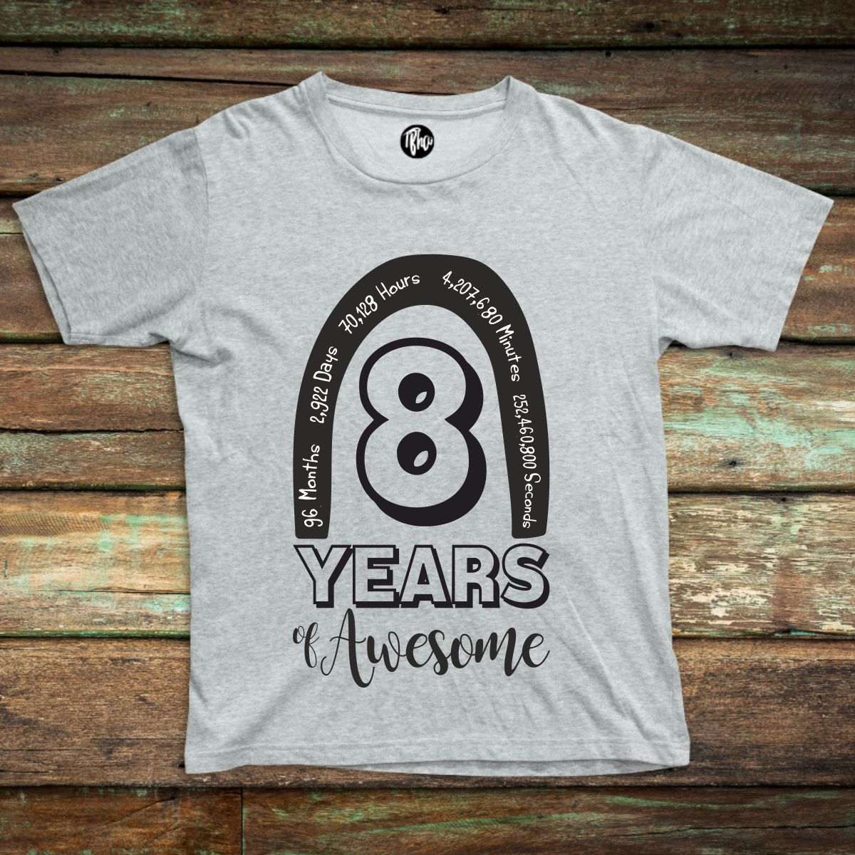 8 Years of Awesome 8th Birthday T-Shirt | Eighth Birthday