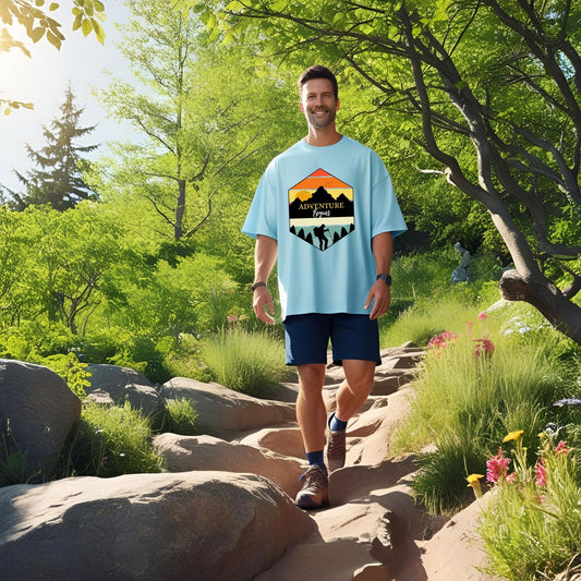 Adventure Begins Oversized T-Shirt | Unisex Fit - T Bhai