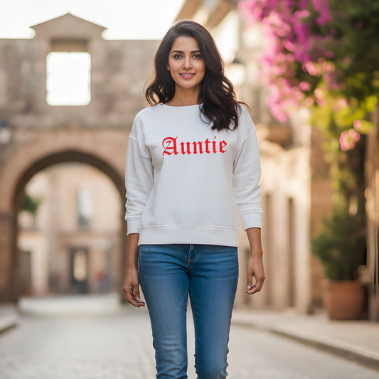 Personalized Auntie & Uncle Sweatshirts - Aesthetic Family Announcement Apparel