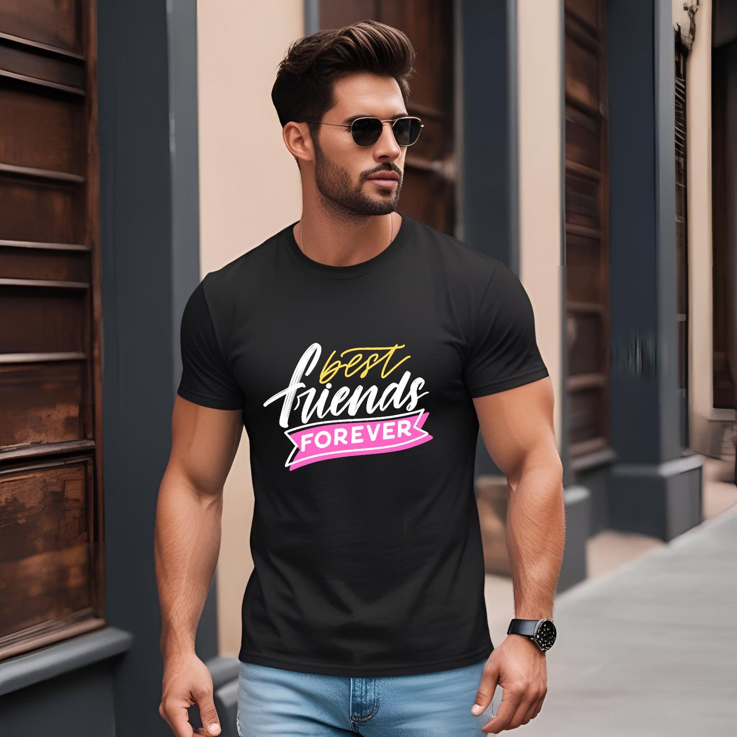 Best Friends Forever Friendships Day T-Shirt - T Bhai