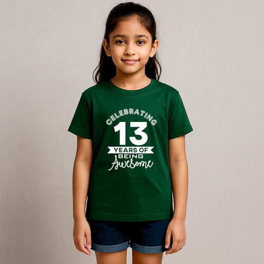 Celebrating 13 Years of Being Awesome | 13th Birthday T-Shirt