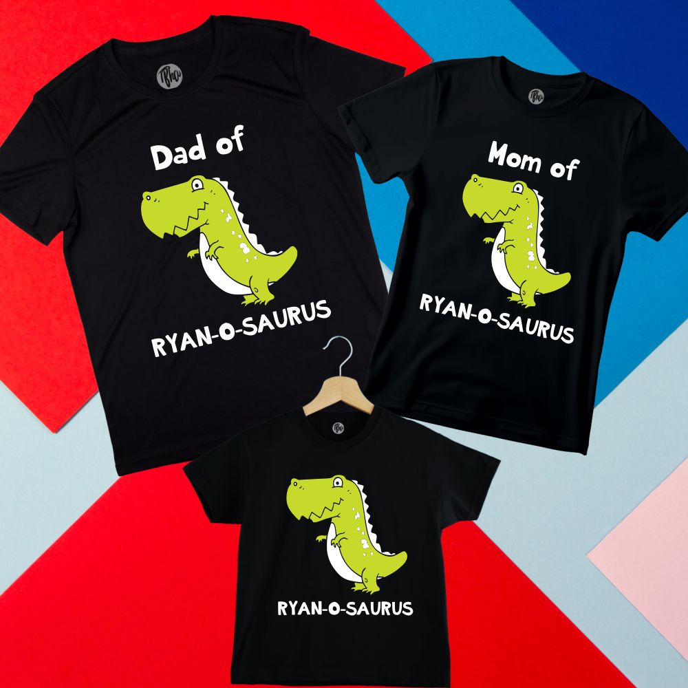 Custom Dinosaur Family T-Shirts exclusive at T Bhai