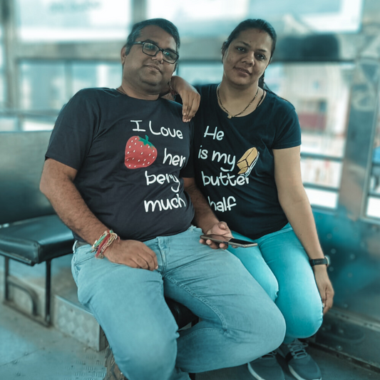 Butter Half Berry Much Couple T-Shirt - T Bhai