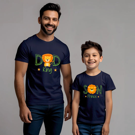 Dad Son Lion & Cub Twinning T-Shirts for Father & Son - T Bhai