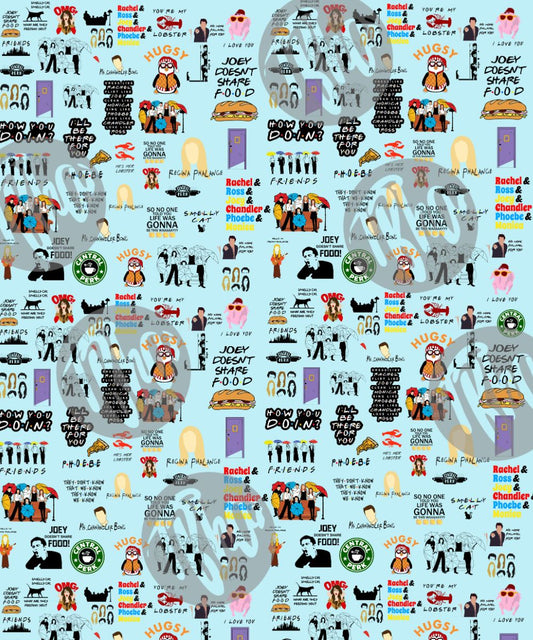 Friends Theme All Over Printed Bomber Jacket - T Bhai