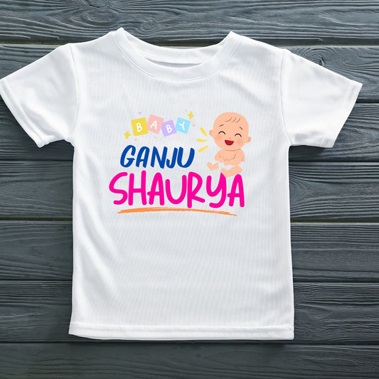 Customized Ganju Onesie and T-Shirt for Mundan Ceremony - T Bhai