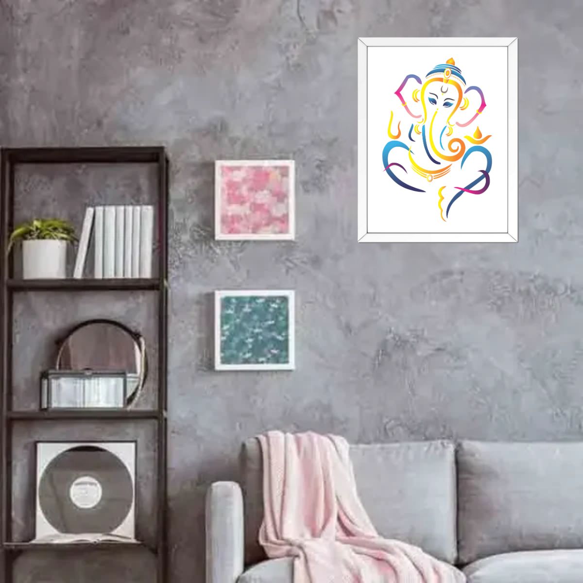 Ganesh Ji Framed Painting Home Decor | Framed Poster - T Bhai