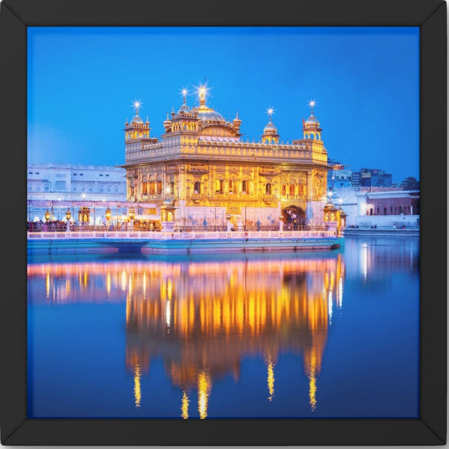 Nirbhau Nirvair: Golden Temple 3-Piece Framed Posters – Spiritual Home Decor