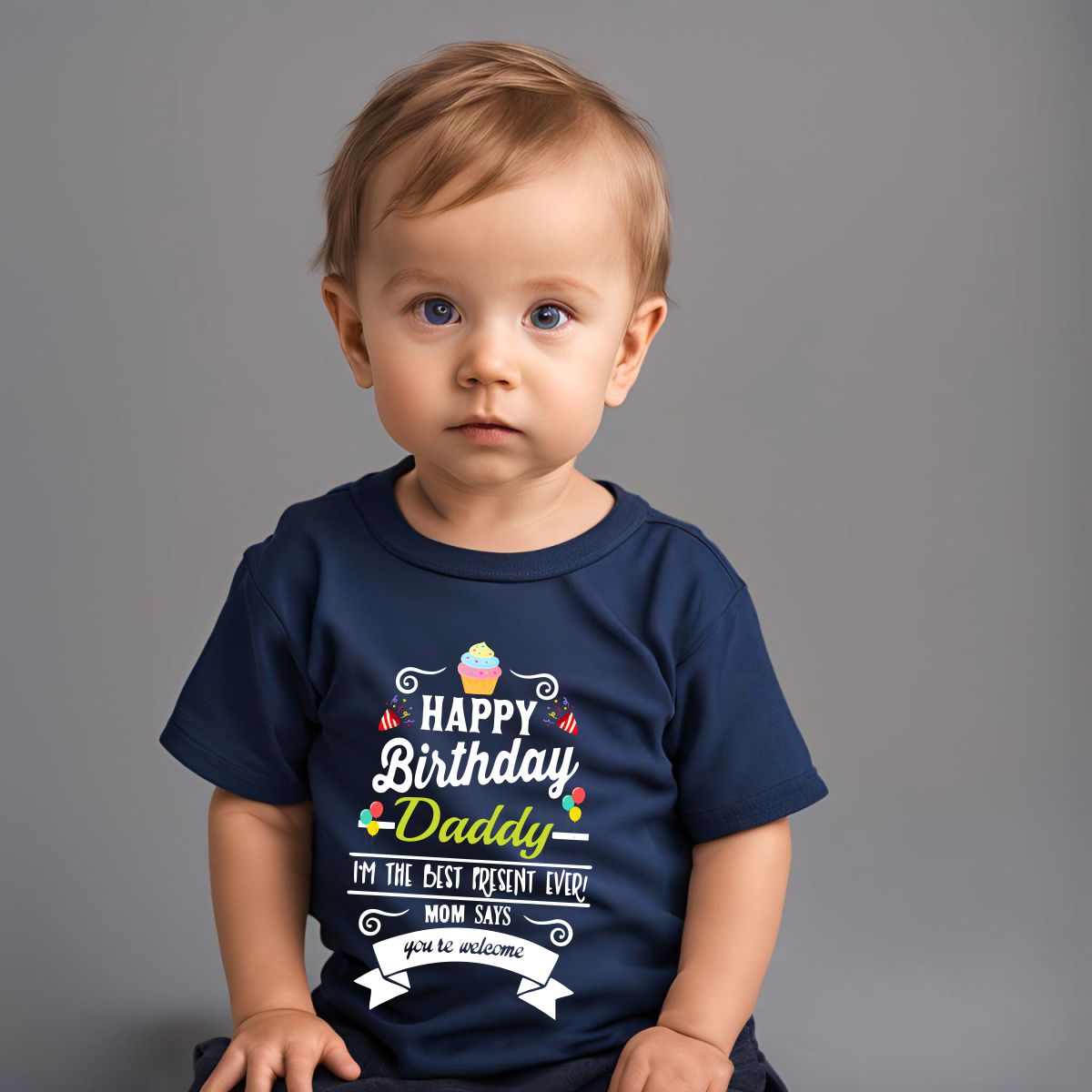 Happy Birthday Daddy T-Shirt for Kids - T Bhai