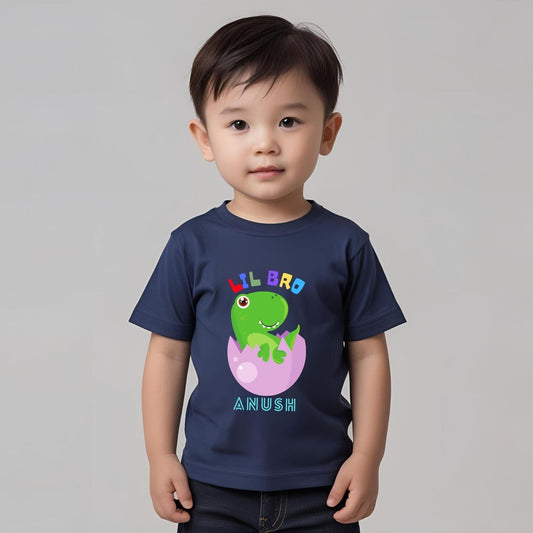 Lil Bro Dino Theme Customized T-Shirts - T Bhai