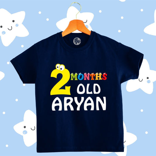 Personalized Monthly Birthday T-Shirt for Babies | 0-9 Months - T Bhai