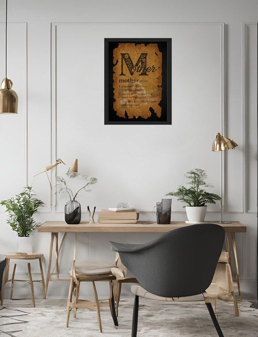 Meaning of Mother Framed Poster - Ideal Mother's Day & Birthday Gift - T Bhai