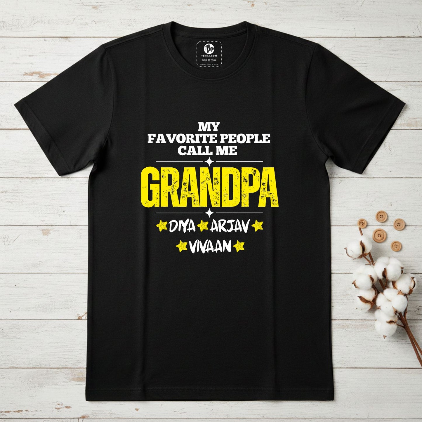 My Favourite People Call Me Grandpa Grandma | Customize for your Favourite Person - T Bhai