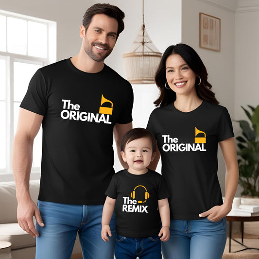 The Original and Remix Matching Family T-Shirts - T Bhai
