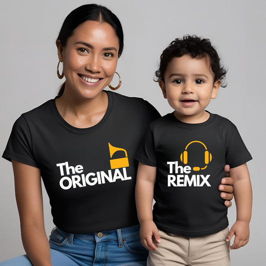 The Original and Remix Mother Son / Mother Daughter Matching T-Shirt - T Bhai
