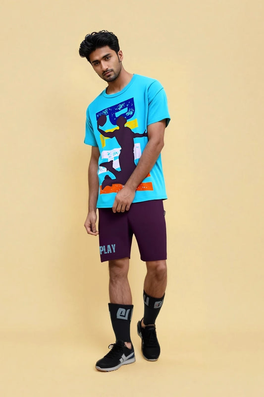 Play Basketball Sports T-Shirt & Matching Shorts - T Bhai