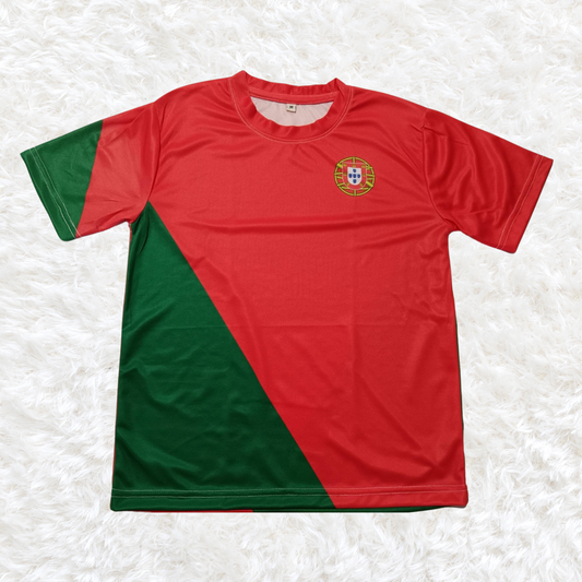 Portugal Jersey for Football Enthusiasts | Personalize Name & Number Jersey with Matching Shorts - T Bhai