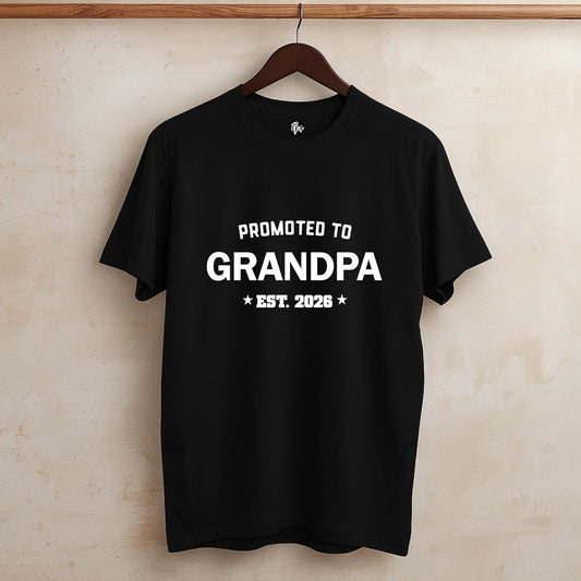 Personalized Promoted to Pregnancy Announcement T-Shirts | Customize for Dada, Dadi, Chacha, Mama etc