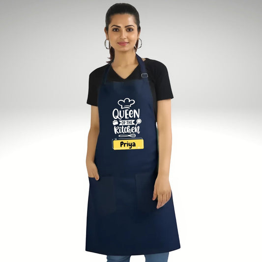 Queen of the Kitchen Personalized Apron | Ideal Homemaker Birthday Gift - T Bhai