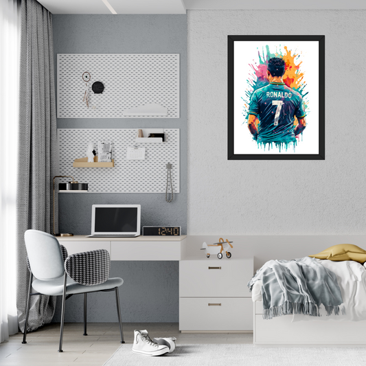 Ronaldo Poster | CR7 Poster for Football Fans | Gift for Football Enthusiast - T Bhai