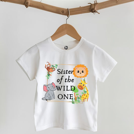 Personalized Relations Wild One Jungle Theme First Birthday Matching Family T-Shirts