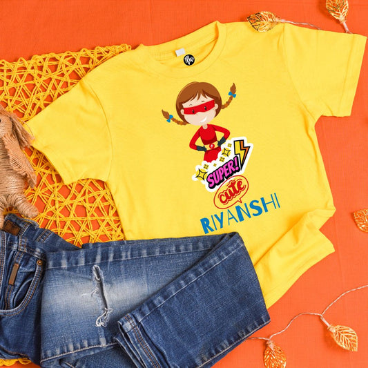 Super Hero Theme Customized T-Shirt for Sister - T Bhai