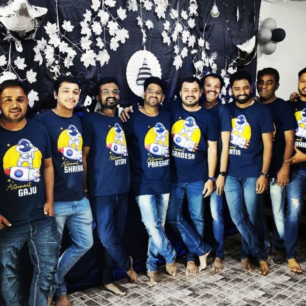 Space theme Astronaut Customized T-Shirt for Kids - T Bhai