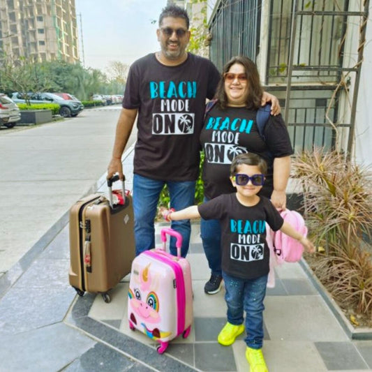 Beach Mode On Matching Family T-Shirts - T Bhai