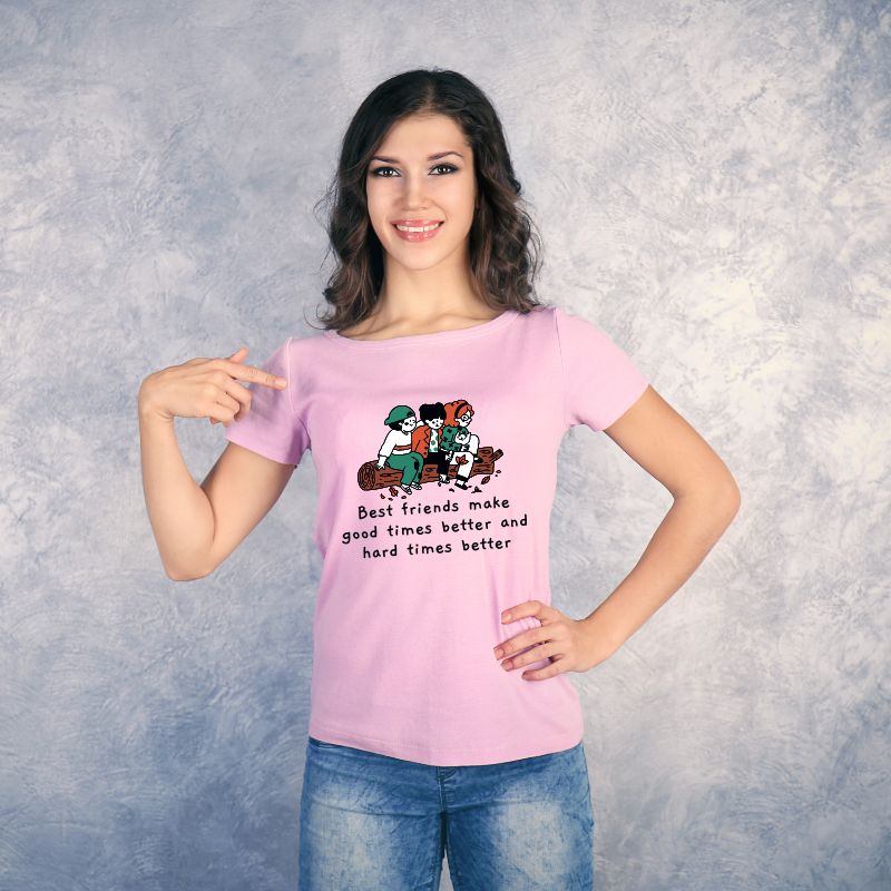 Best Friends Make Good Times Better Friendship's Day T-Shirt - T Bhai