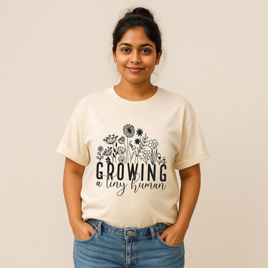 Growing a Tiny Human | Oversized Pregnancy T-Shirt - T Bhai