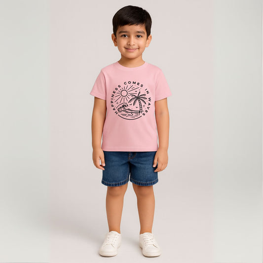 Happiness Comes in Waves Vacay T-Shirts - T Bhai