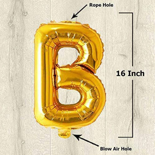 Bride To Be 9 Letters | Metallic Gold Foil Balloon Banner - T Bhai