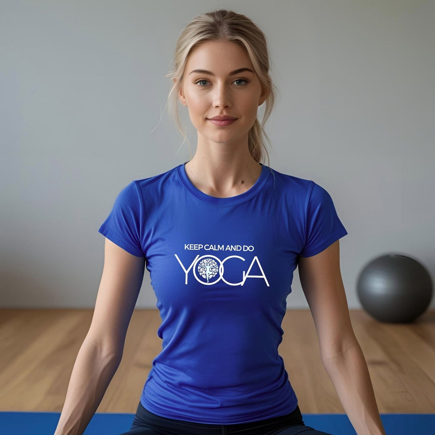 Keep Calm Do Yoga T-Shirt for Women - T Bhai