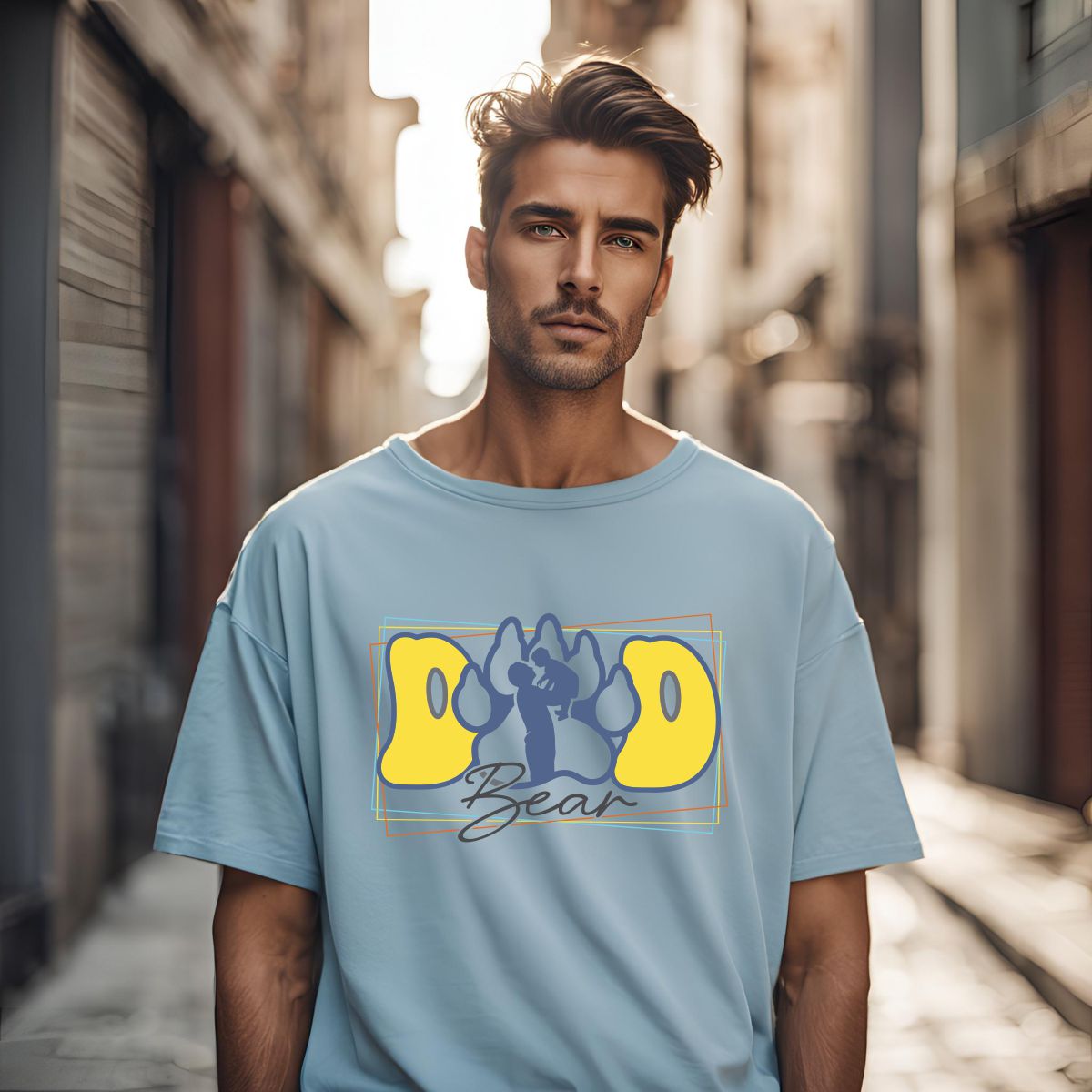 Mama Bear and Dad Bear Oversized Unisex T-Shirts | Baby Announcement - T Bhai