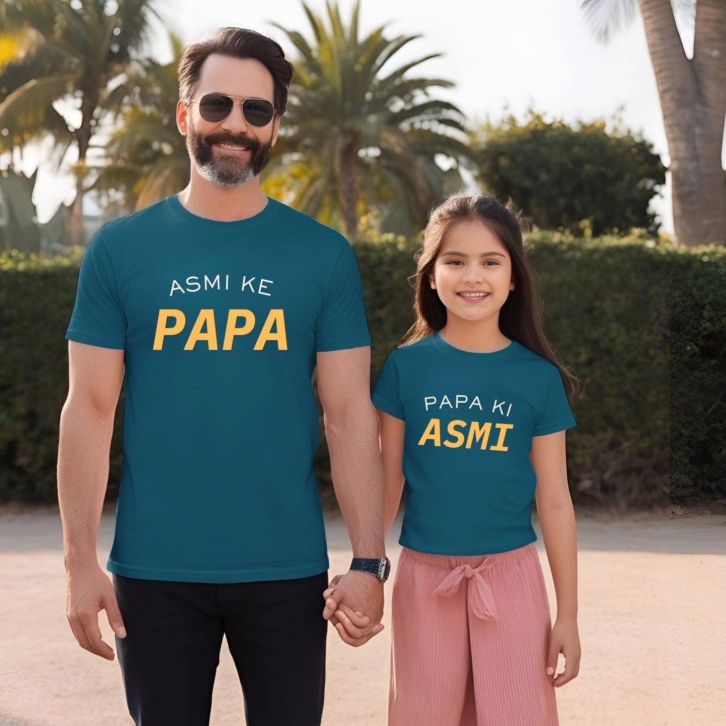 Papa Ka Beta/Beti Custom Father Son and Father Daughter T-Shirts - T Bhai