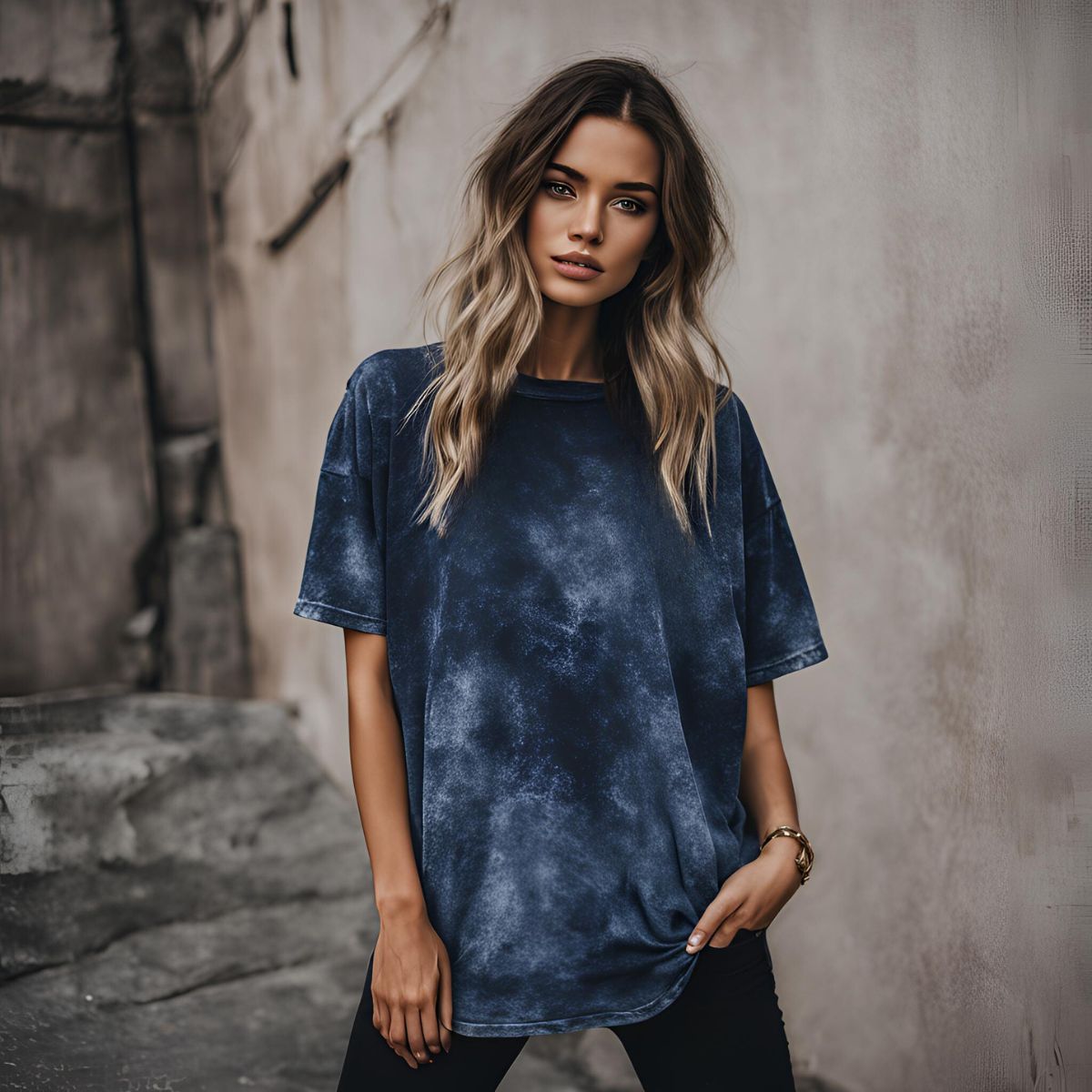 Sunrise Sunburn Sunset Repeat Acid Wash Oversize T-Shirt - T Bhai