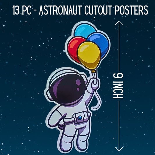 Space Theme Happy Birthday Banner & Decoration for Birthday Party (18 Pieces) - T Bhai