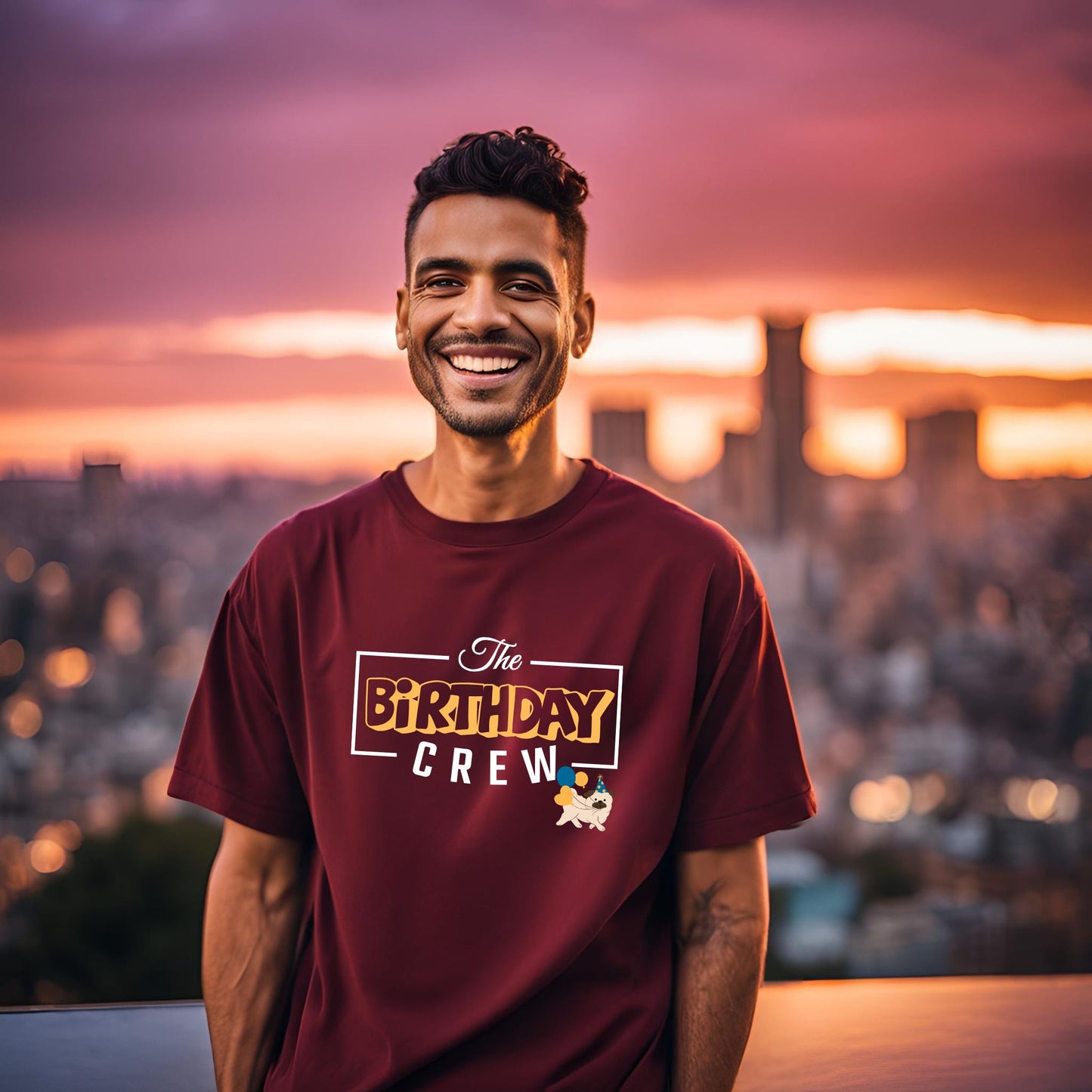 The Birthday Crew Oversized T-Shirt - T Bhai