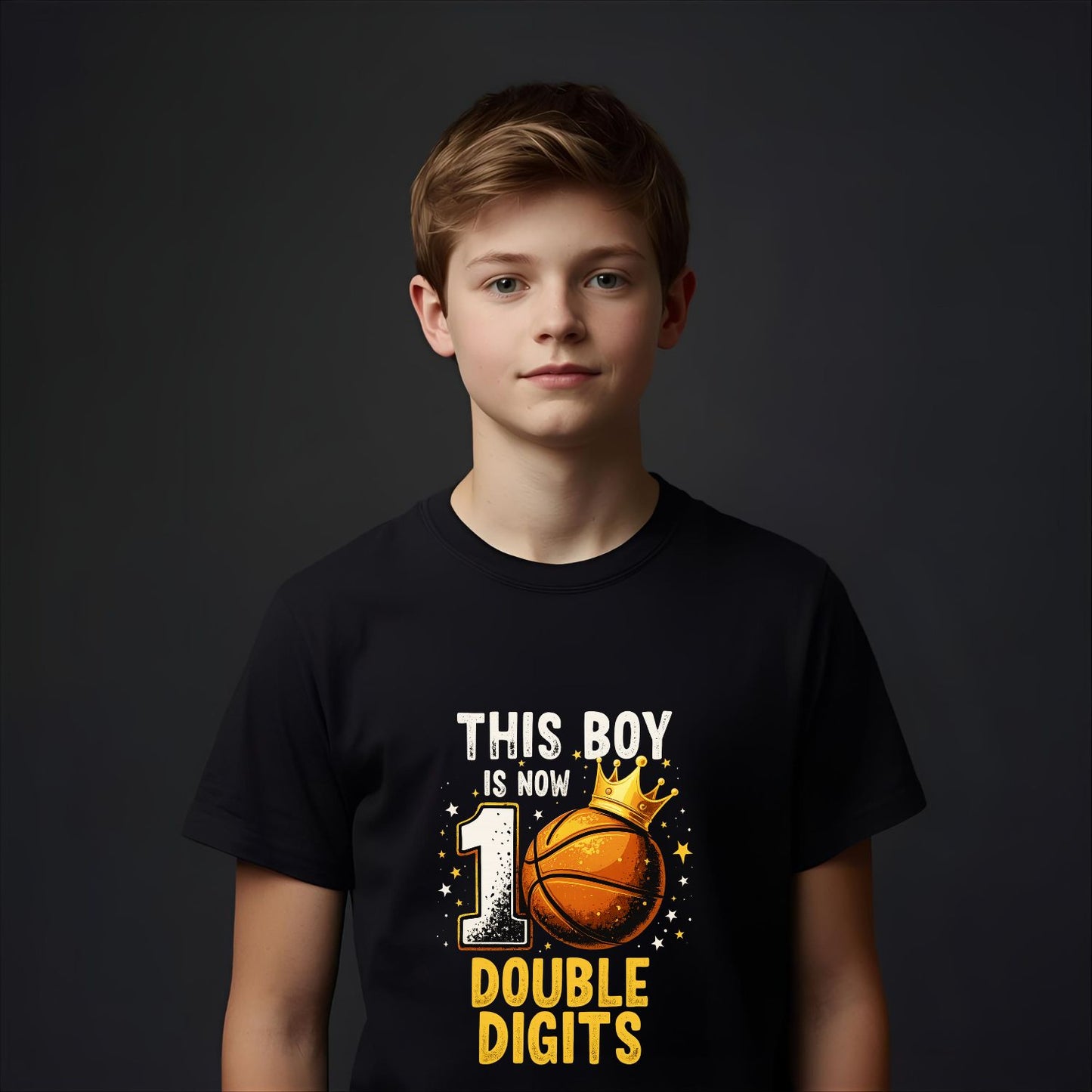 This Boy is now Double Digits | 10th Birthday T-Shirt for Basketball Enthusiasts - T Bhai