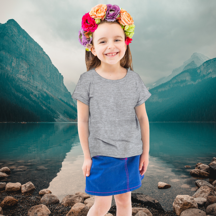 Plain Grey T-Shirt for Kids - T Bhai