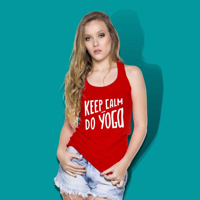 Keep Calm & Do Yoga Tank Top for Women - T Bhai