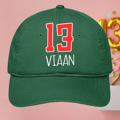 Personalized Cap for 13th Birthday Celebration - T Bhai