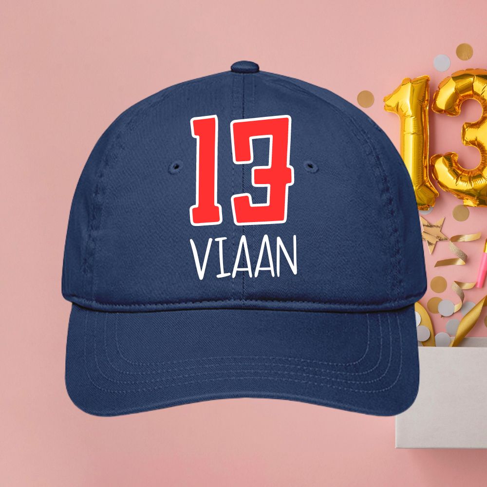 Personalized Cap for 13th Birthday Celebration - T Bhai