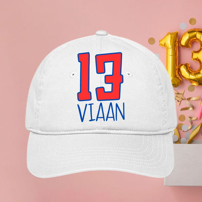 Personalized Cap for 13th Birthday Celebration - T Bhai