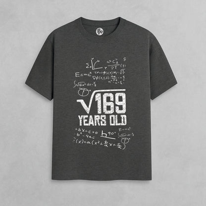 13th Birthday T-Shirt | Cool √169 Years Old Math Tee for Teens