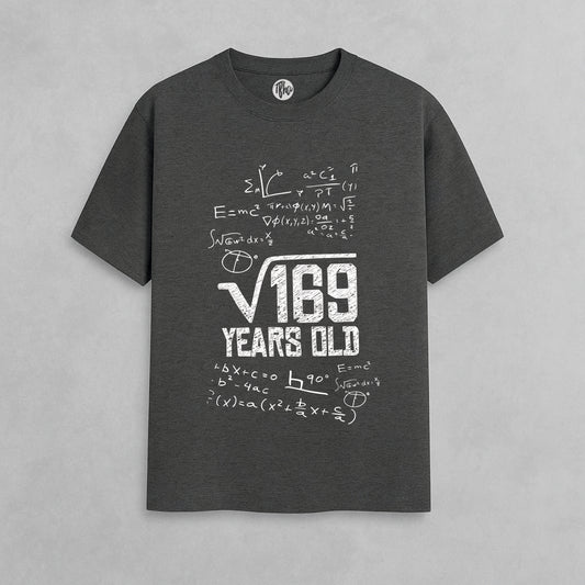 13th Birthday T-Shirt | Cool √169 Years Old Math Tee for Teens