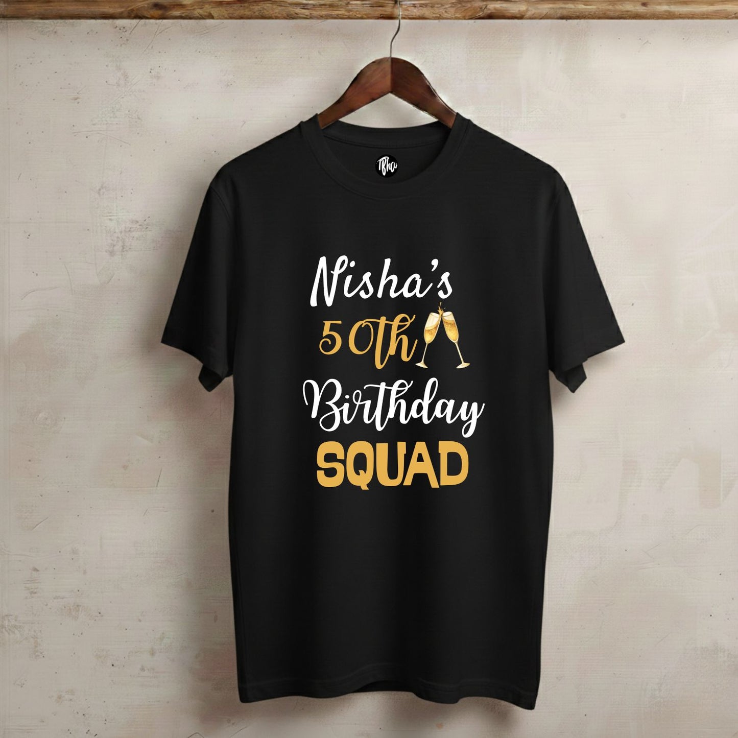 Personalized 50th Birthday & Birthday Squad T-Shirts