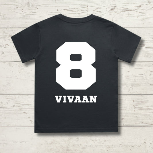 Official Eight Year Old | 8th Birthday Steel Grey T-Shirt
